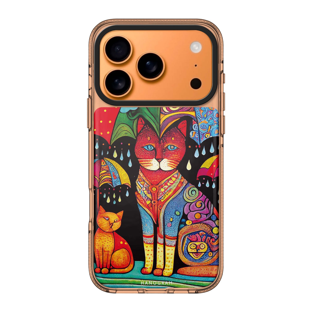 Raining Cat Style 1 cat animal iPhone 17 Pro Max ultra clear case