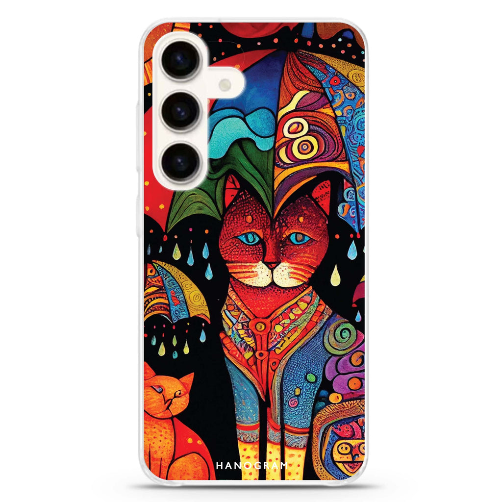 Raining Cat Samsung Galaxy Ultra Clear Case