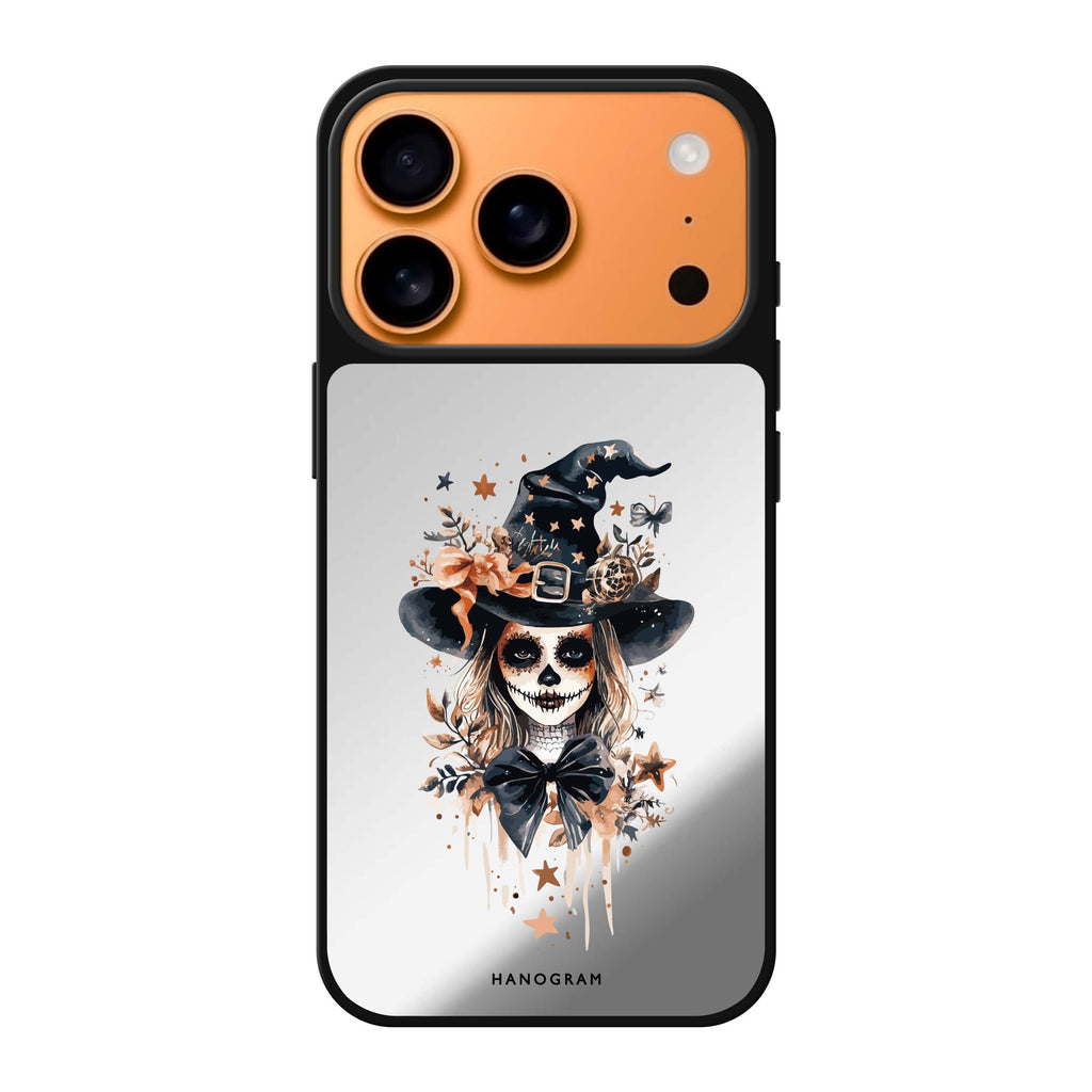 Enchanted Ribbon Night halloween bow spooky iPhone 17 Pro Max mirror case