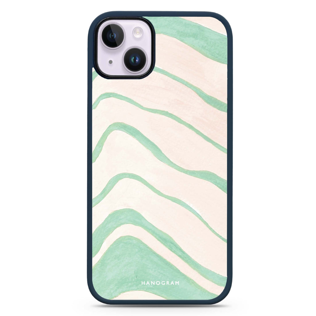 Abstract Paint Pattern iPhone 15 Plus Impact Guard Bumper Case