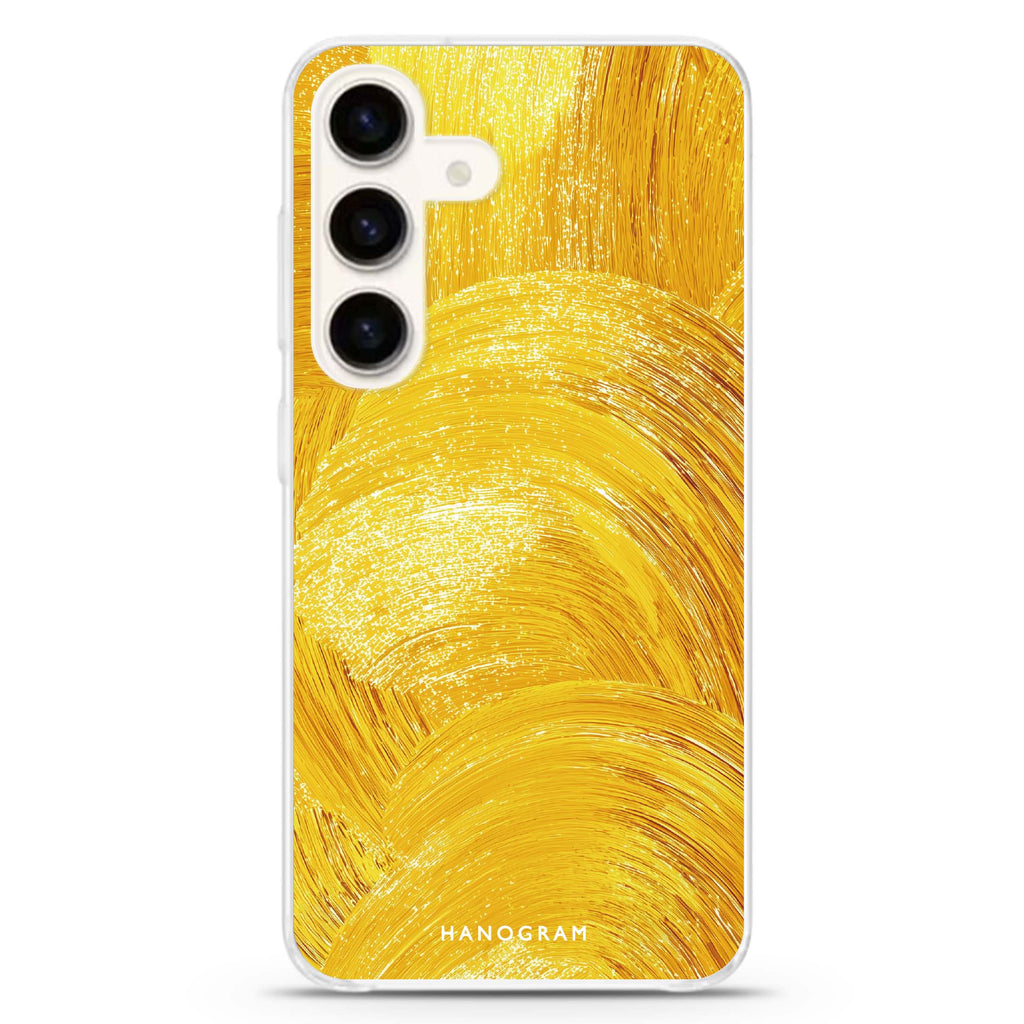 Golden Strokes Samsung Galaxy Ultra Clear Case