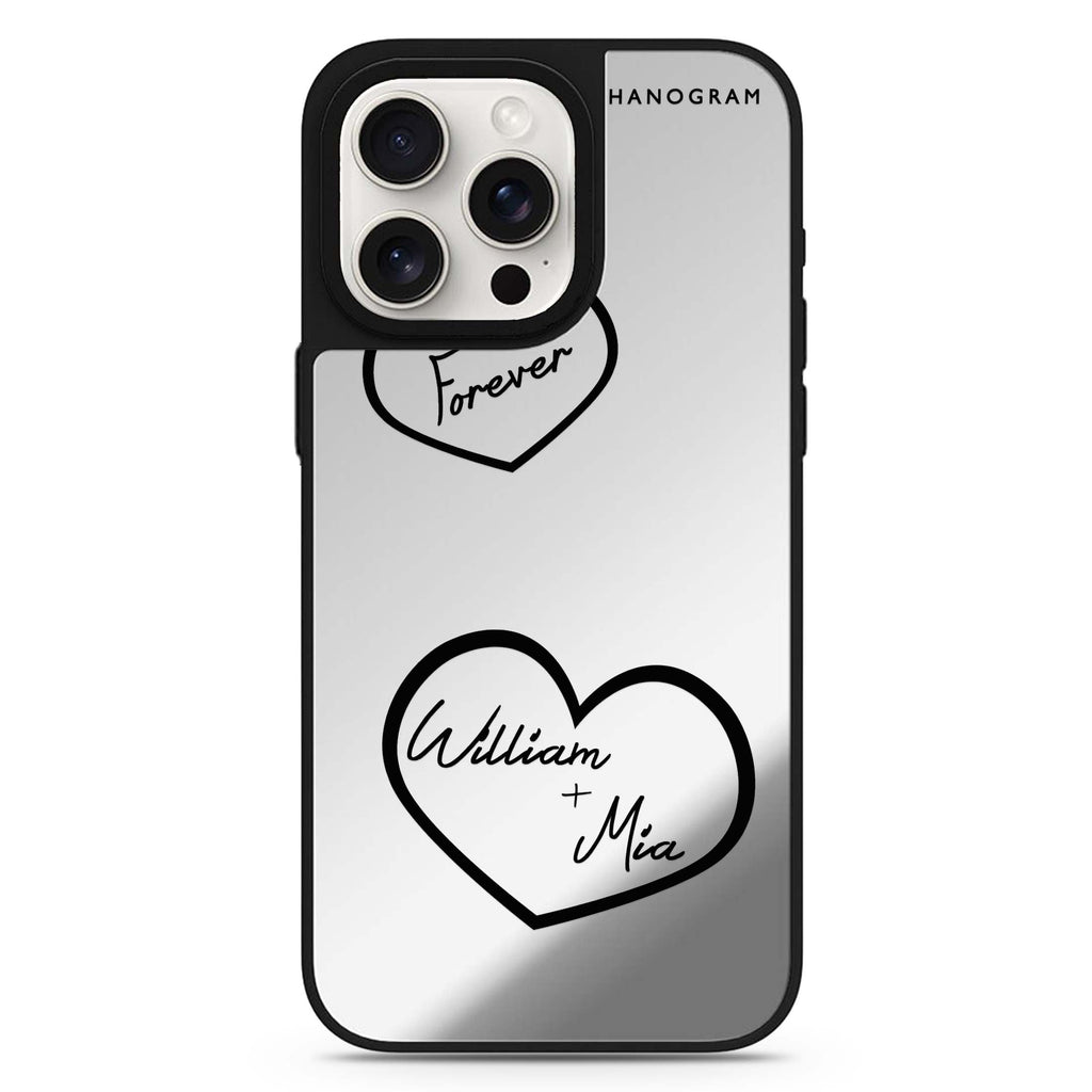 Sweet Heart II personalized name MagSafe mirror case for iPhone 16/15/14 Pro Max and Pro, main view
