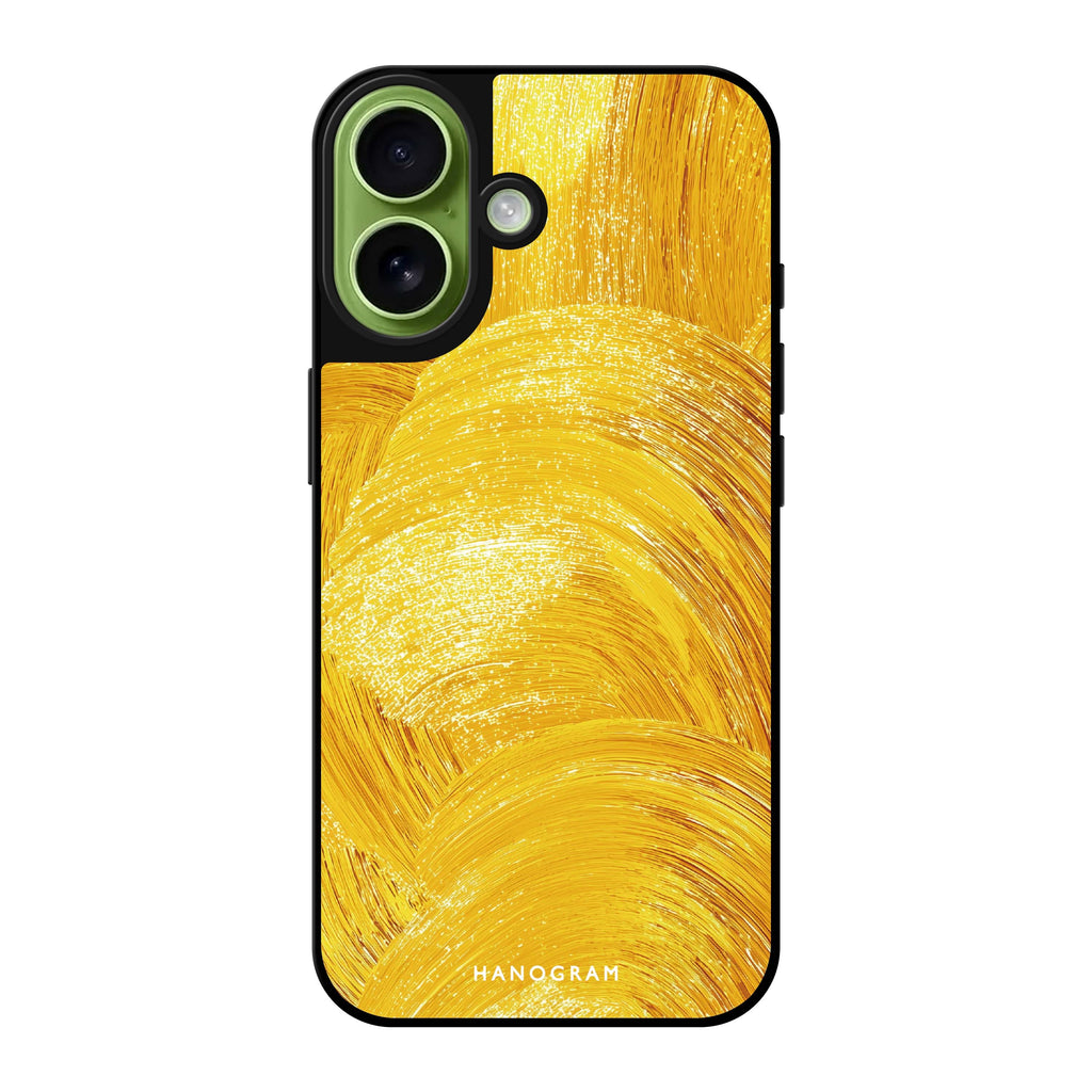 Golden Strokes Mirror Case