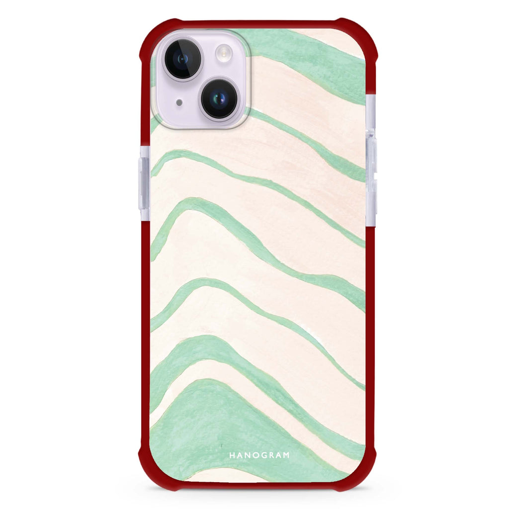 Abstract Paint Pattern iPhone 15 Plus MagSafe Compatible Ultra Shockproof Case