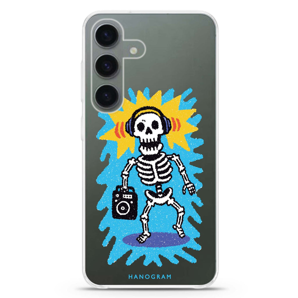 Retro Bones Samsung Galaxy Ultra Clear Case