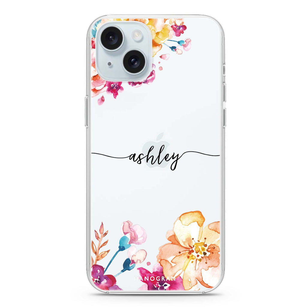 Art of Flowers iPhone 15 plus Ultra Clear Case