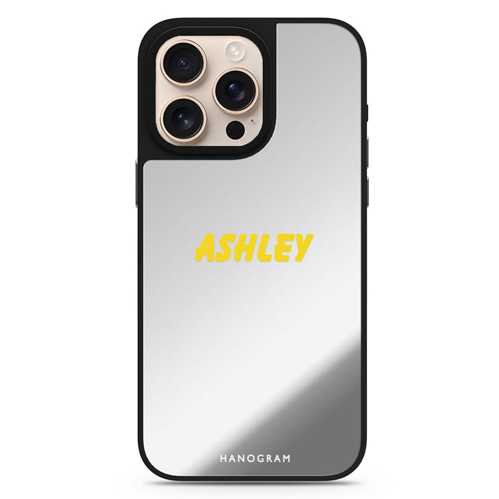 NameGlow personalized name MagSafe mirror case for iPhone 16/15/14 Pro Max and Pro, main view