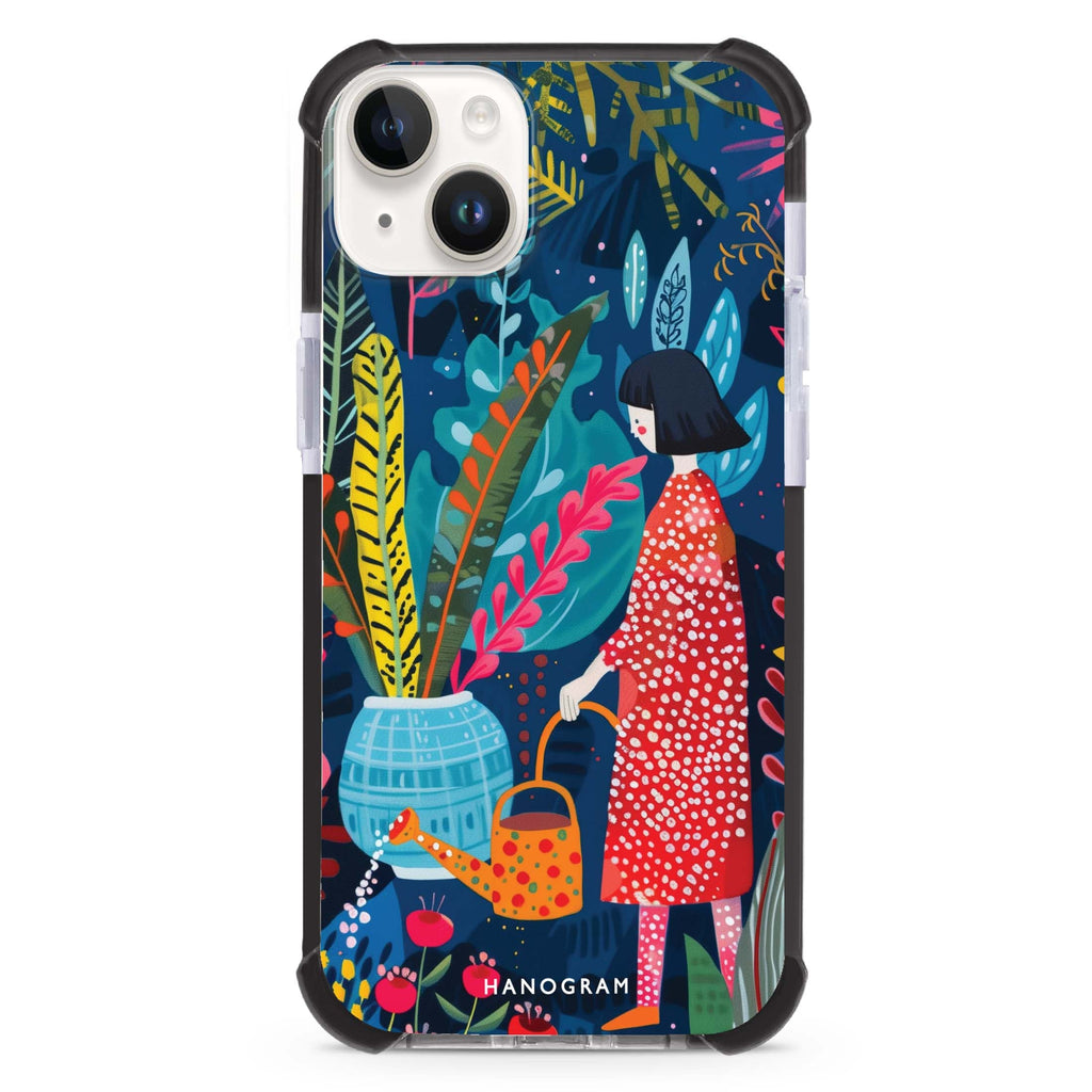 Plant Whisperer iPhone 15 Plus MagSafe Compatible Ultra Shockproof Case