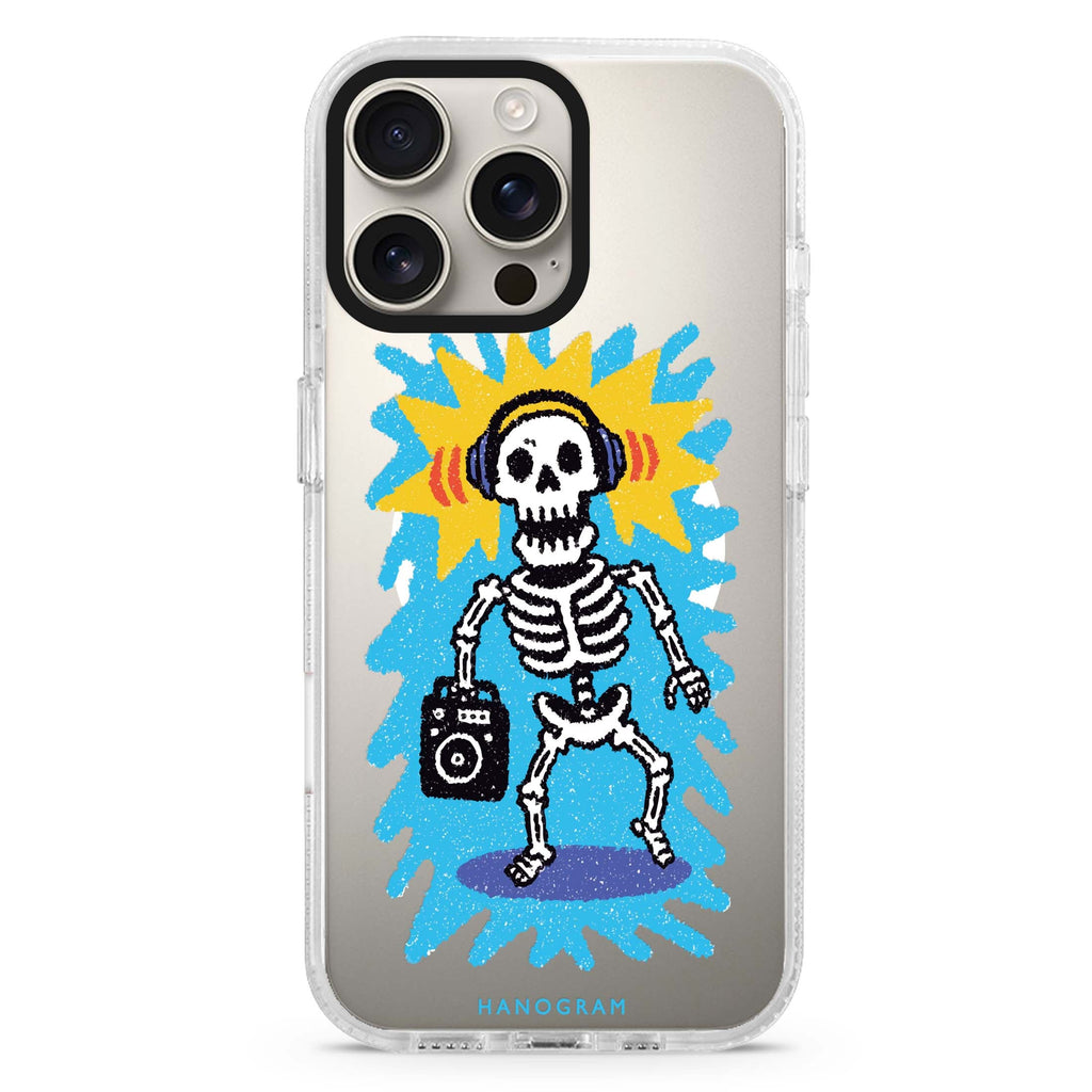 Retro Bones MagSafe Compatible Ultra Clear Case