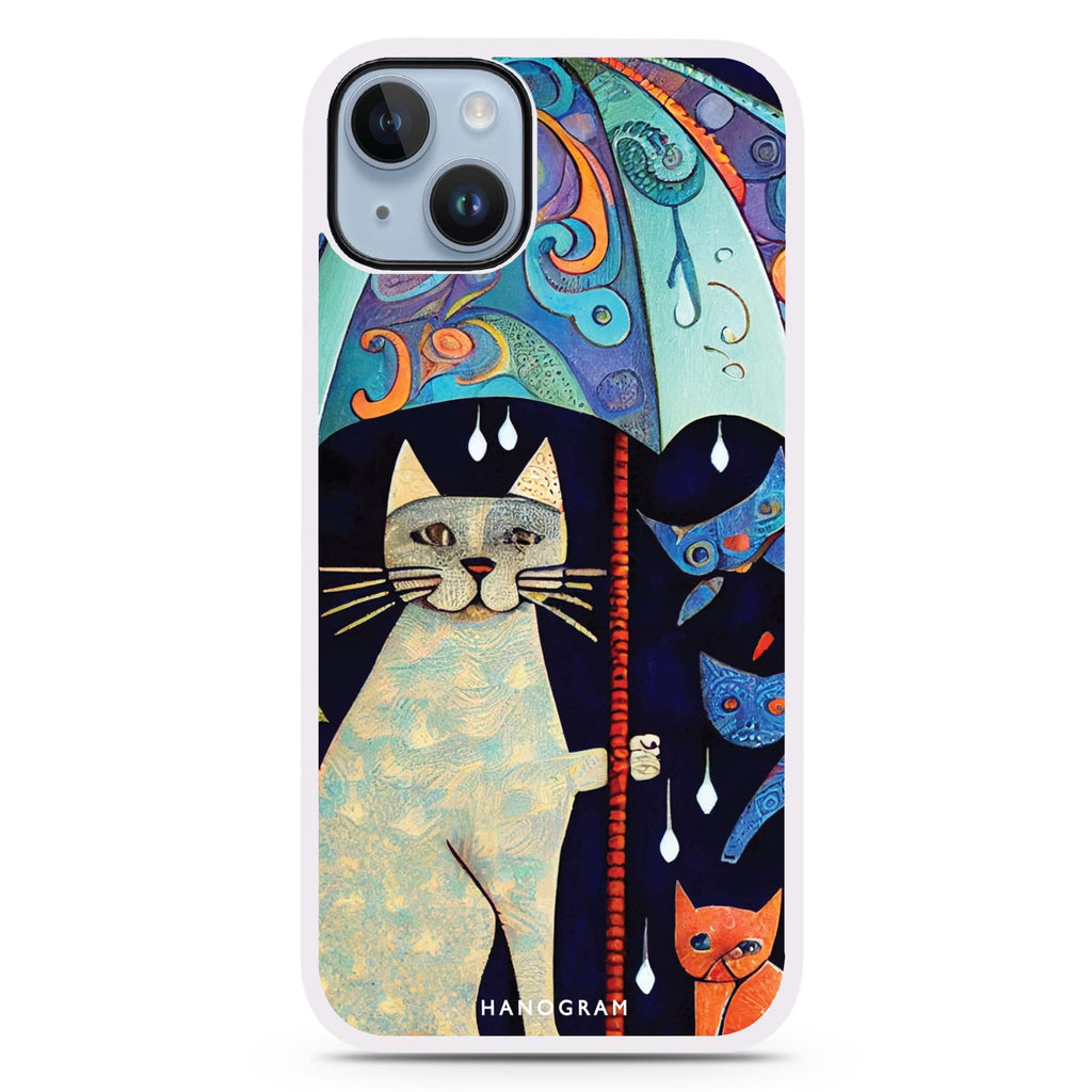 Raining Cat iPhone 15 Plus Impact Guard Bumper Case