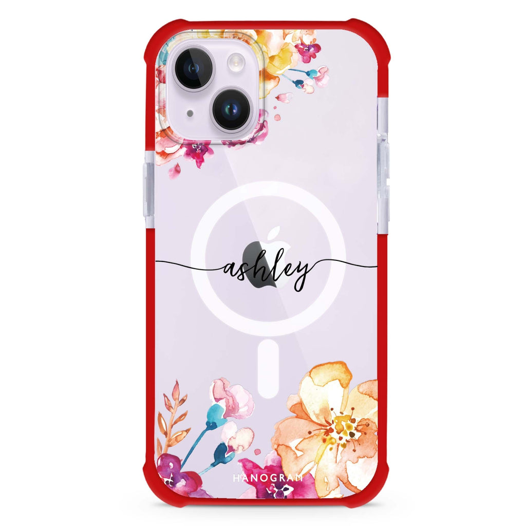 Art of Flowers iPhone 15 Plus MagSafe Compatible Ultra Shockproof Case