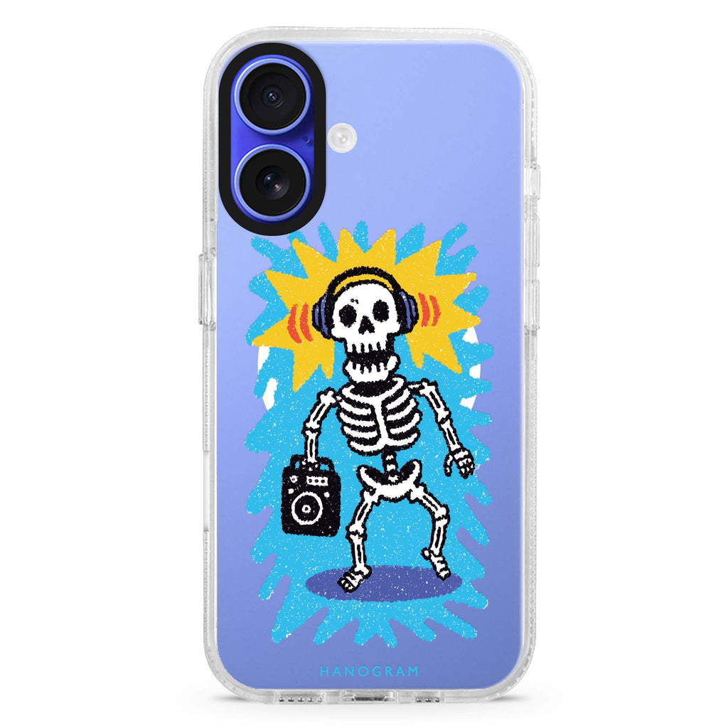Retro Bones MagSafe Compatible Ultra Clear Case