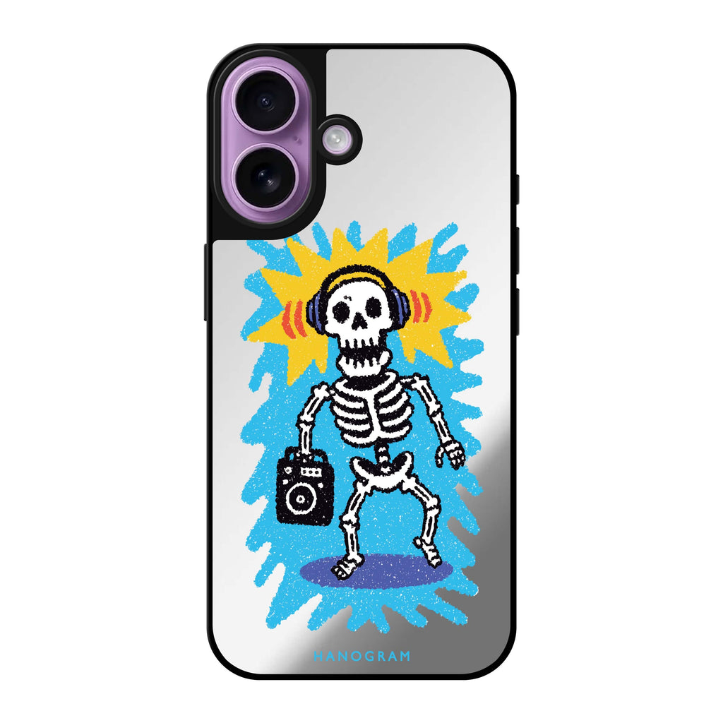 Retro Bones Mirror Case