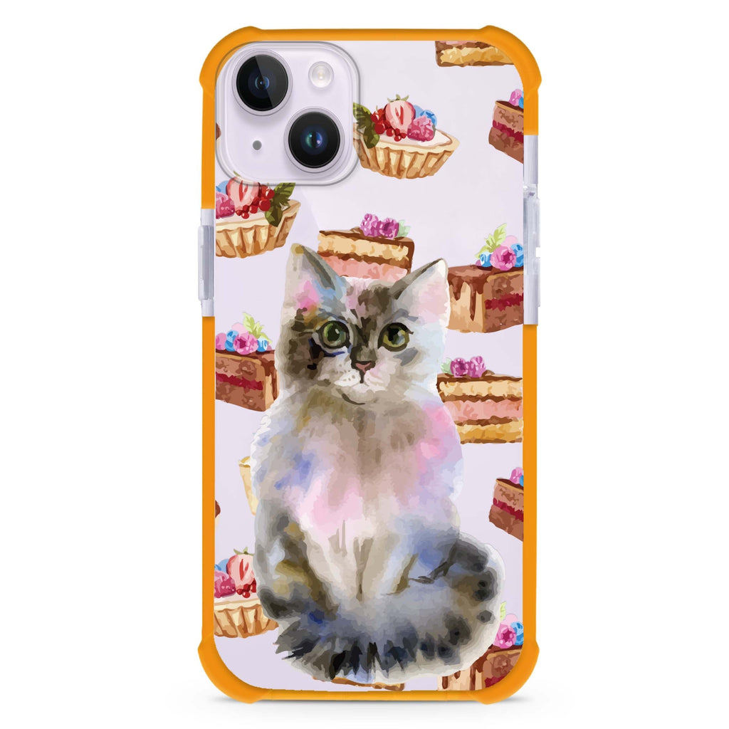Watercolour Cat iPhone 15 Plus Ultra Shockproof Case