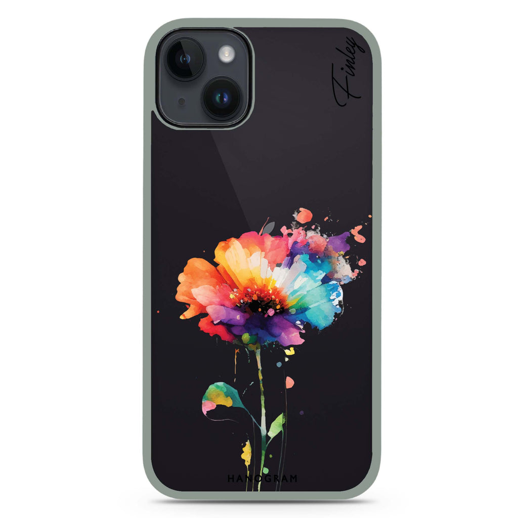 A Beautiful Watercolour Flower iPhone 15 Plus Impact Guard Bumper Case