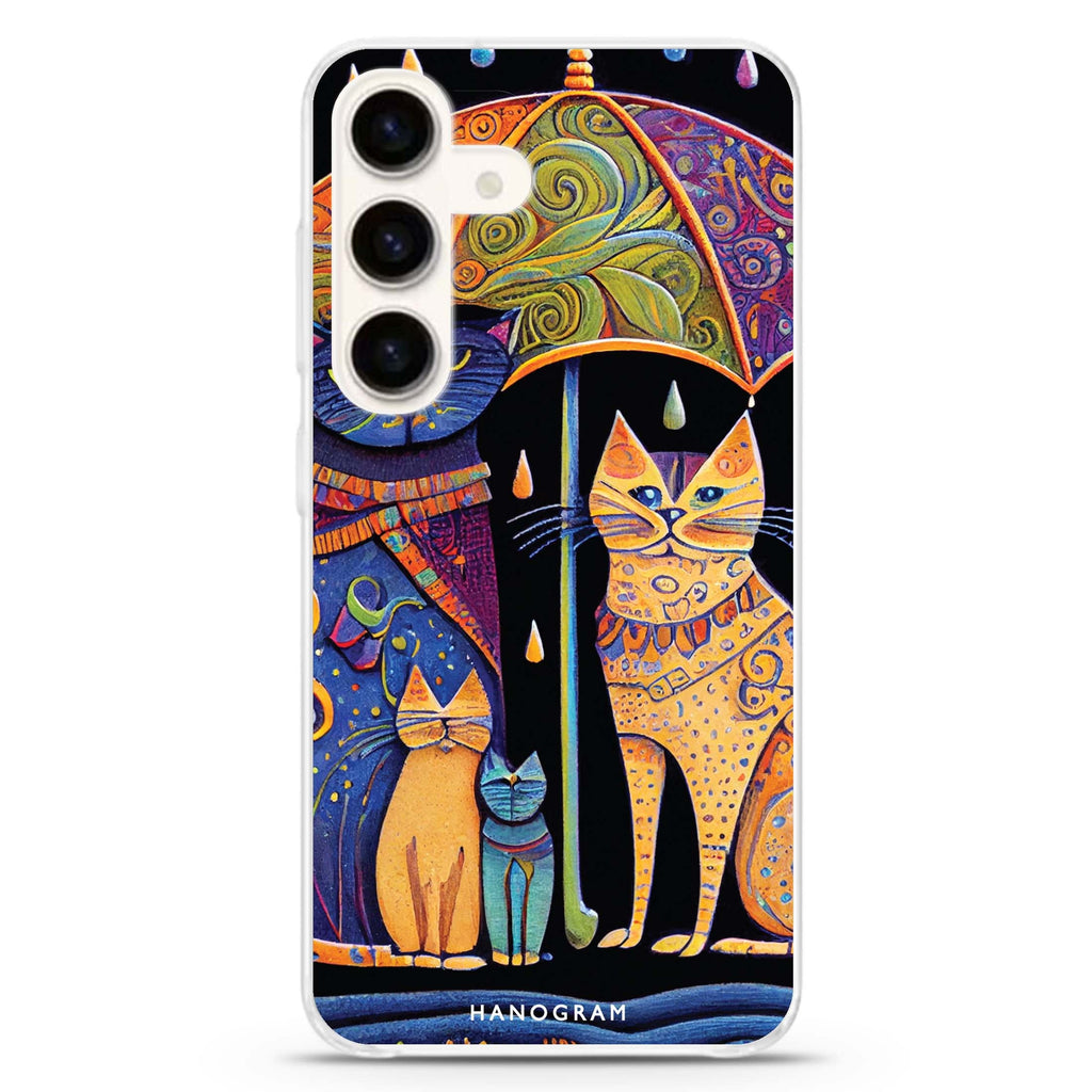 Raining Cat Samsung Galaxy Ultra Clear Case