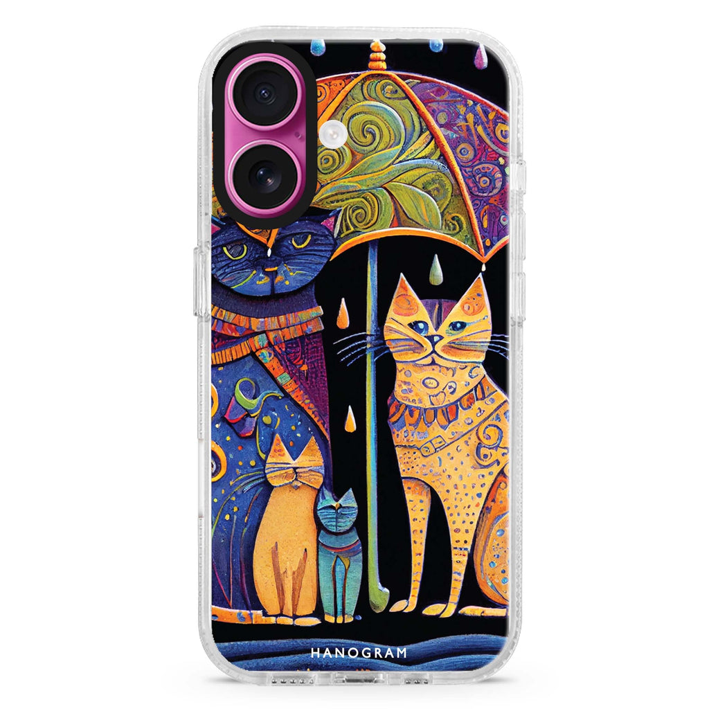 Raining Cat MagSafe Compatible iPhone 16 Ultra Clear Case - Personalized and Stylish Protection