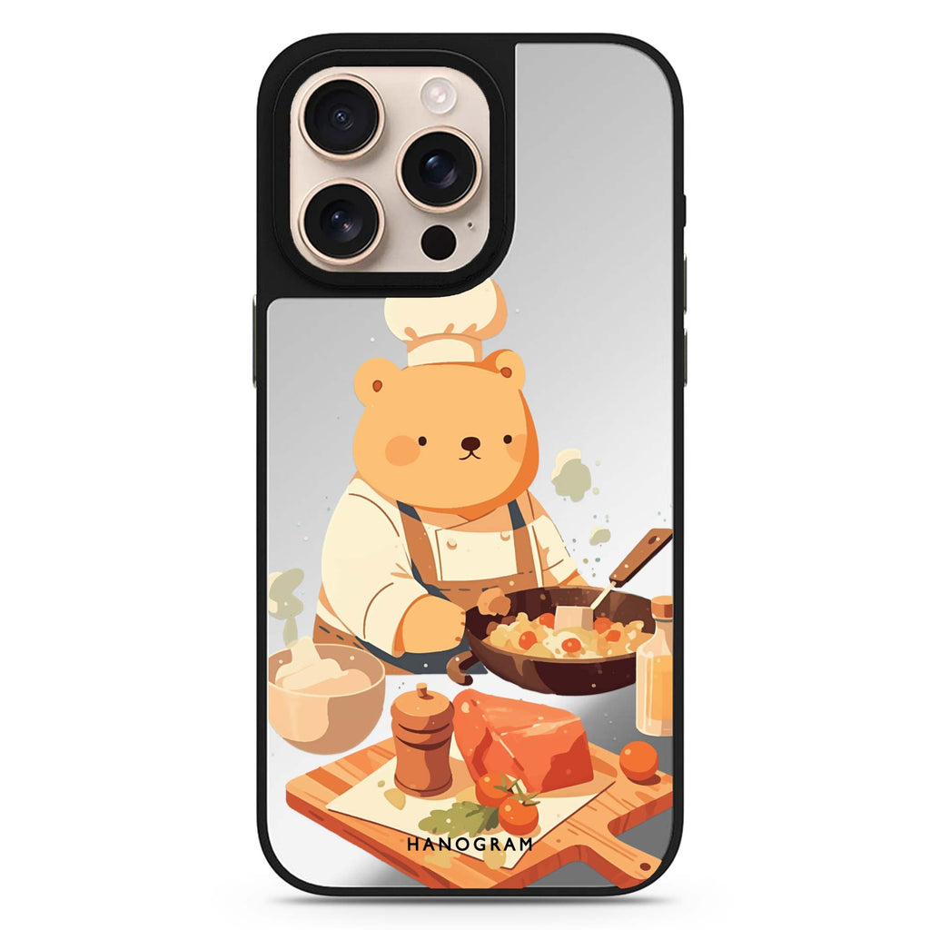Culinary Bear MagSafe compatible mirror case for iPhone 16/15/14 Pro Max and Pro, main view