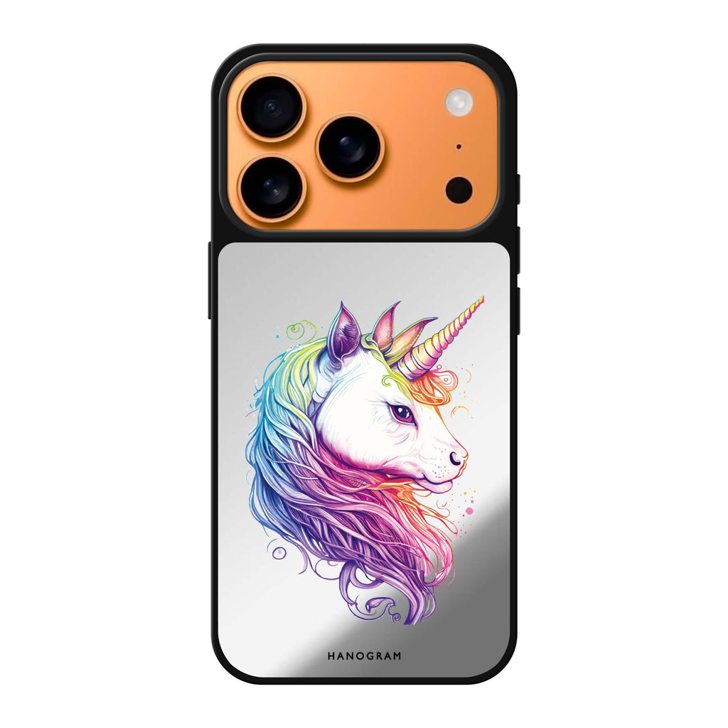 A unicorn unicorn animal iPhone 17 Pro Max mirror case