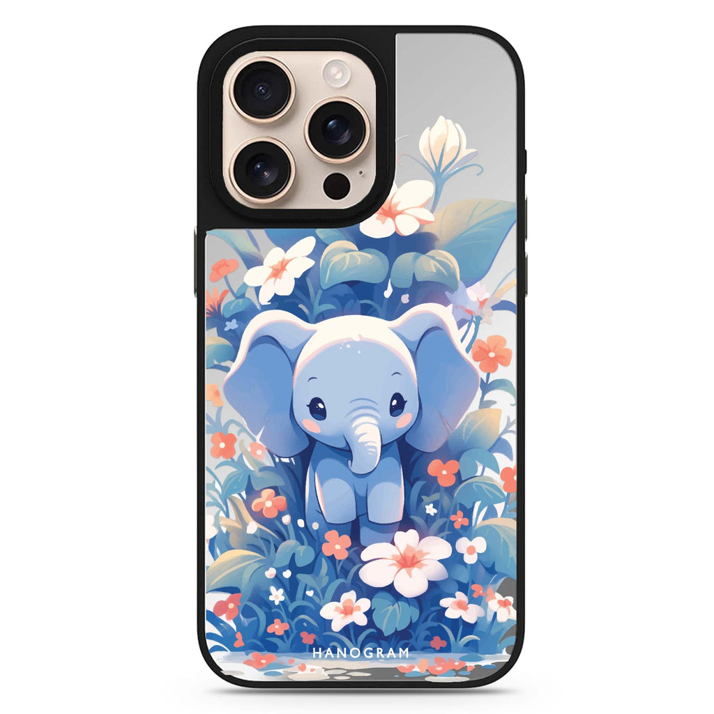 Elephant’s Oasis MagSafe compatible mirror case for iPhone 16/15/14 Pro Max and Pro, main view