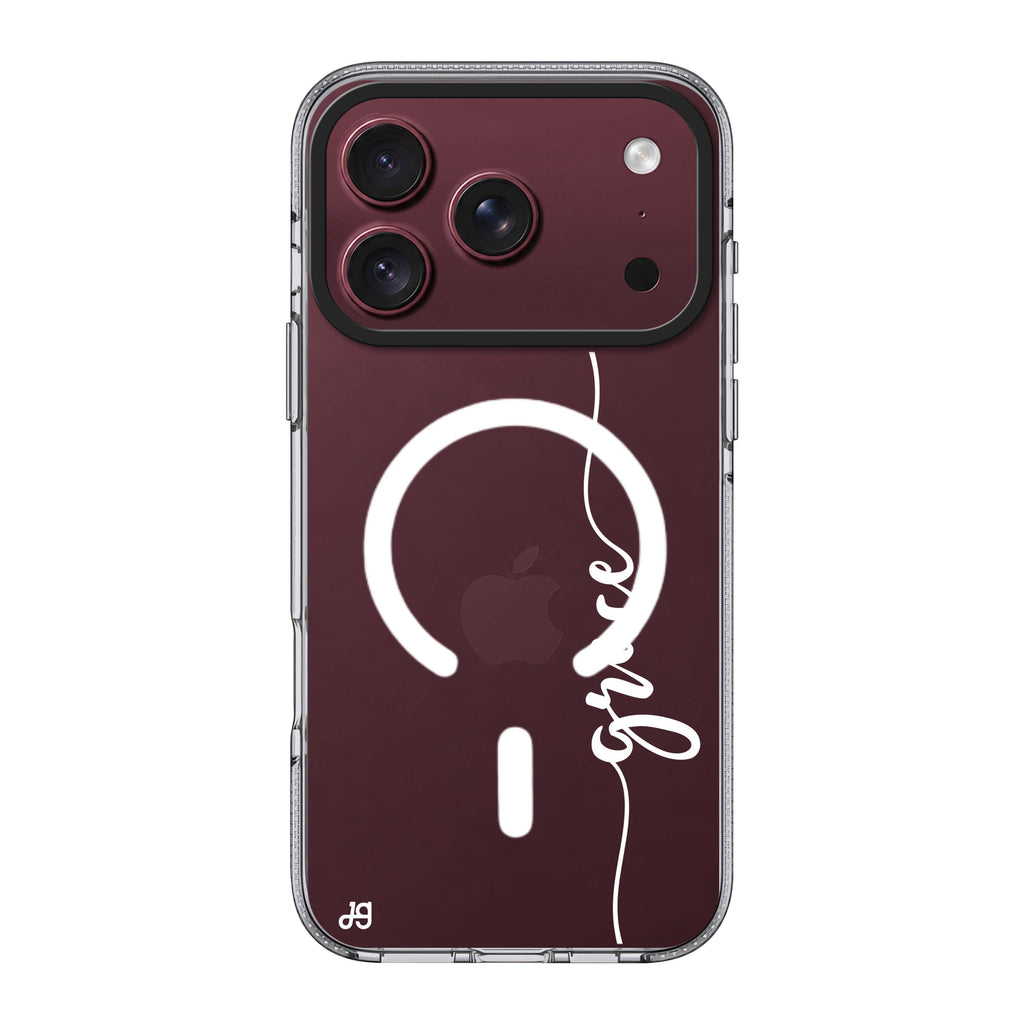 Vertical Script Handwritten Custom Ultra Clear Case