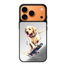 Dog on skateboard dog animal iPhone 17 Pro Max mirror case