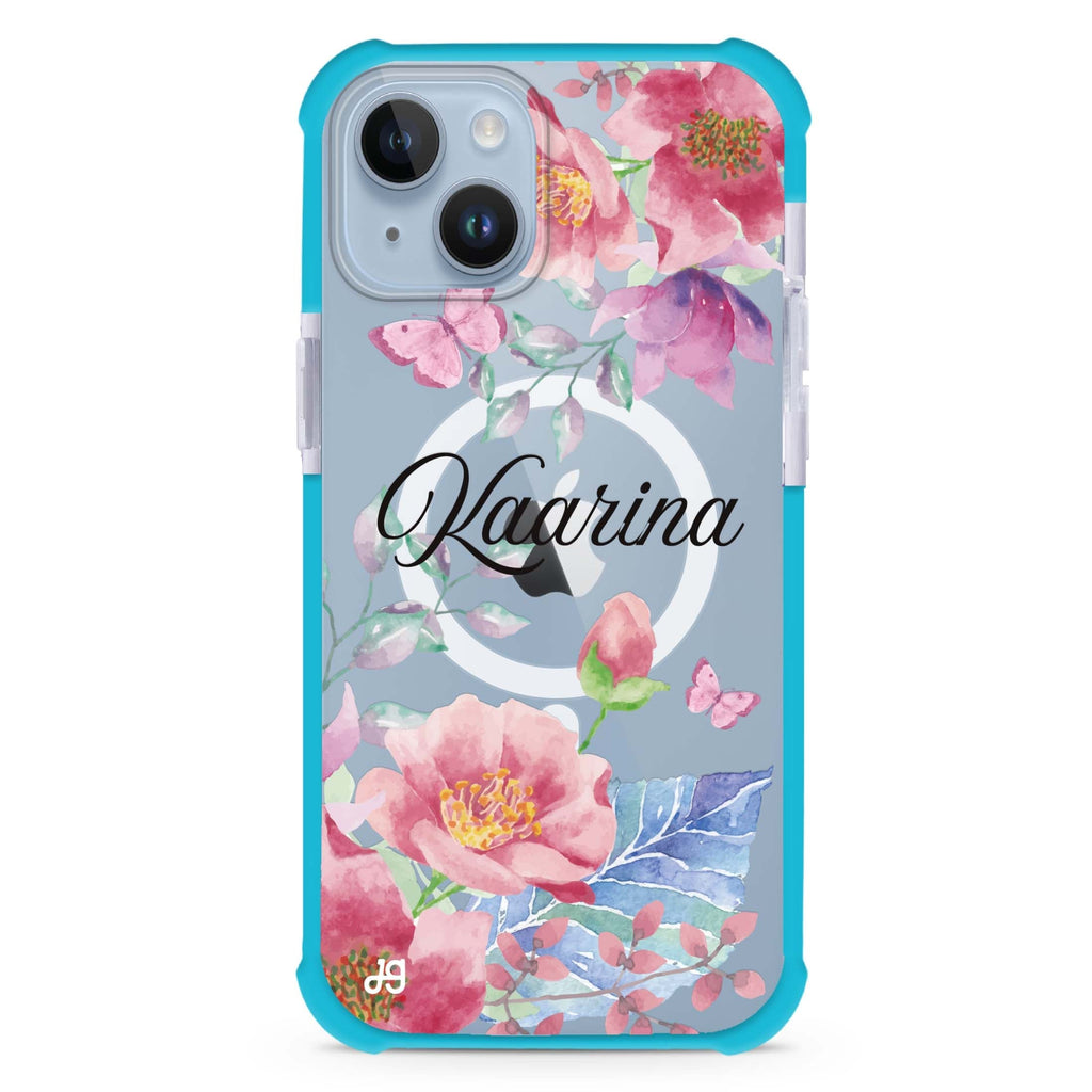 Butterfly Garden iPhone 15 Plus MagSafe Compatible Ultra Shockproof Case