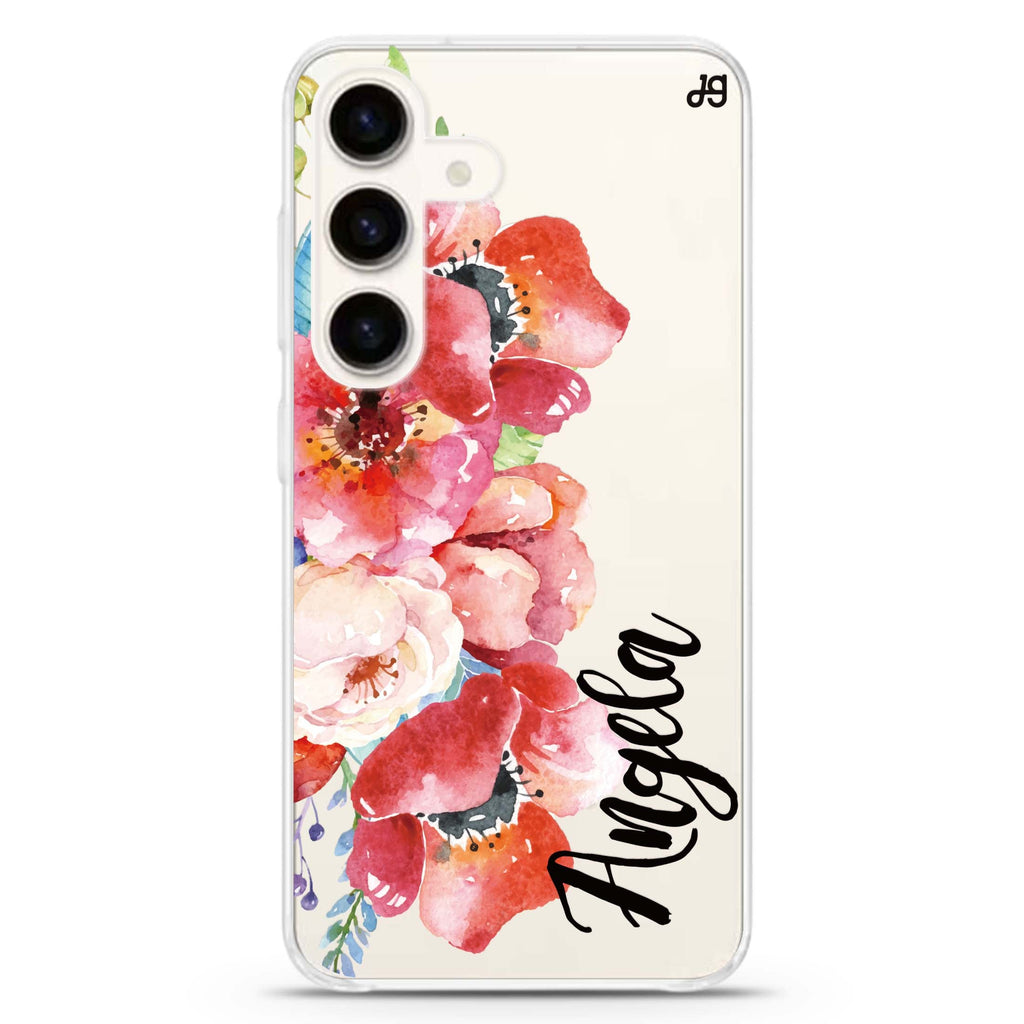 Poppies Galaxy A54 Ultra Clear Case