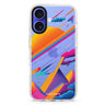 Galaxy Art iPhone 16 and 16 Plus ultra clear case, transparent artistic artwork, front product view
