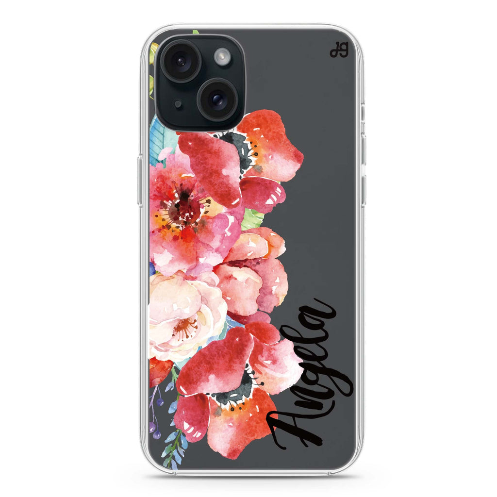 Poppies iPhone 15 plus Ultra Clear Case