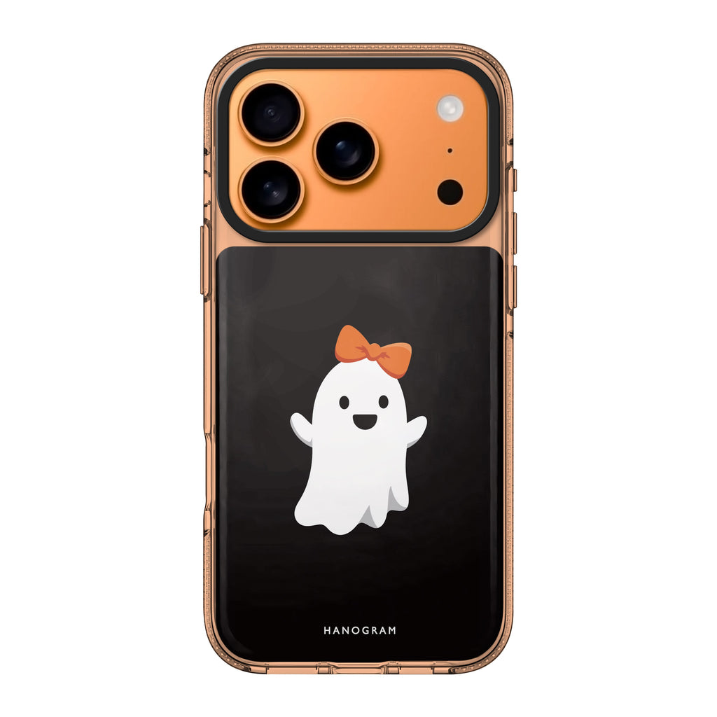 Boo in a Bow bow Halloween spooky iPhone 17 Pro Max ultra clear case