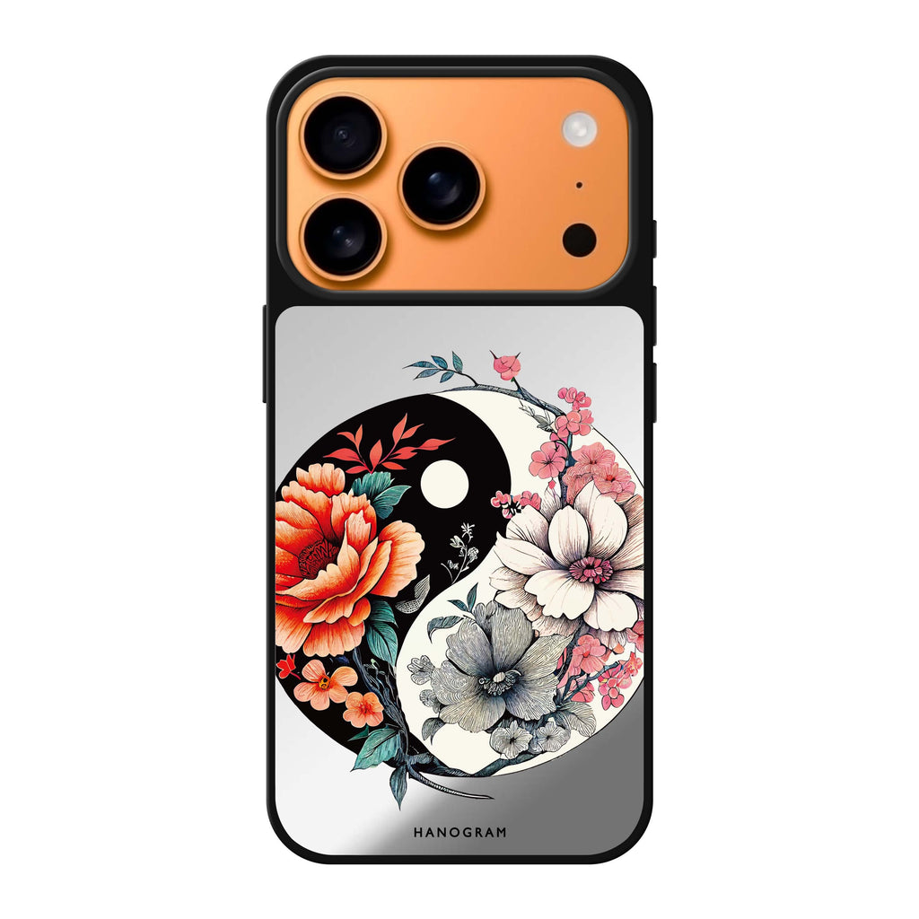 Floral & Tai Chi spring flower floral iPhone 17 Pro Max mirror case