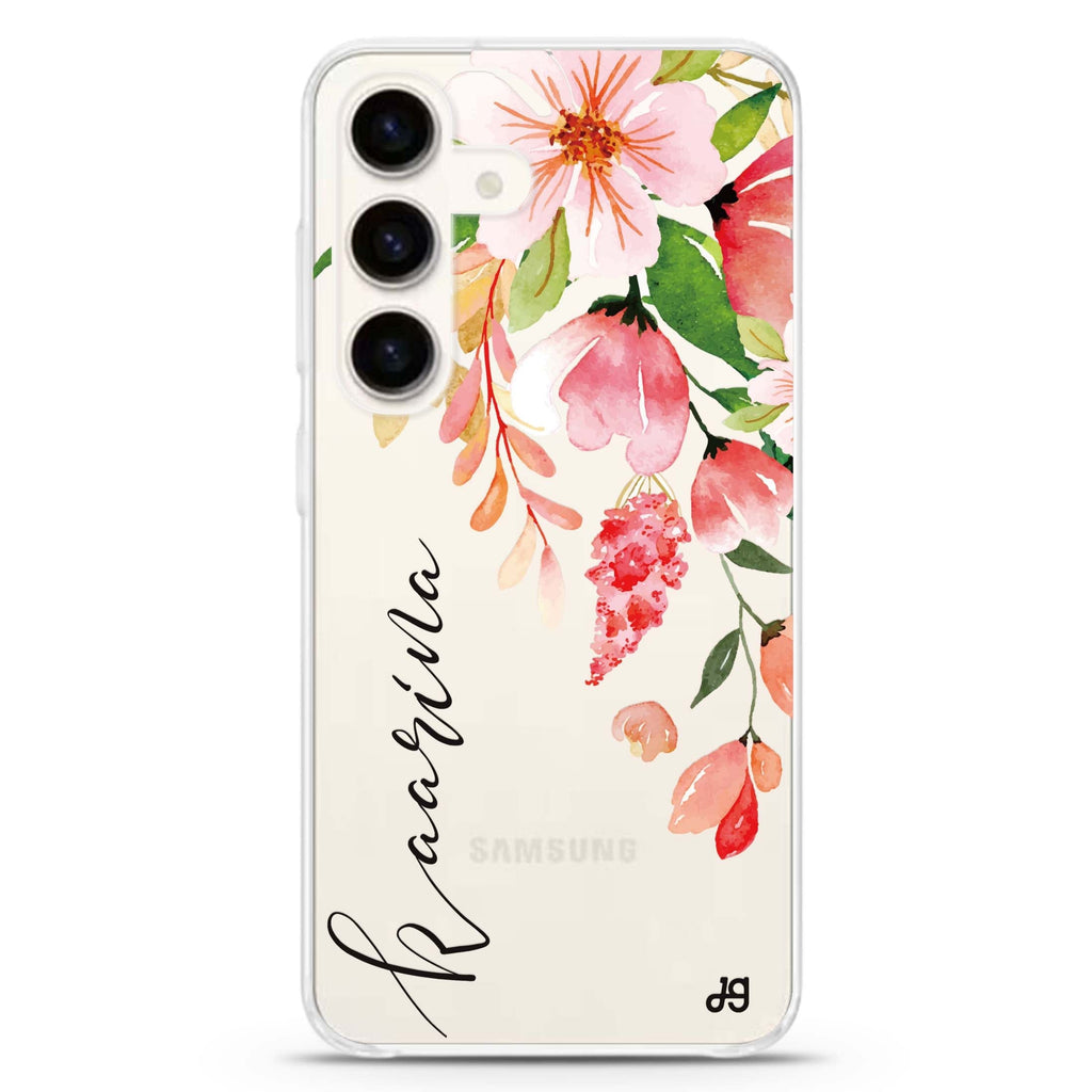 Watercolor Blossom Galaxy A55 Ultra Clear Case