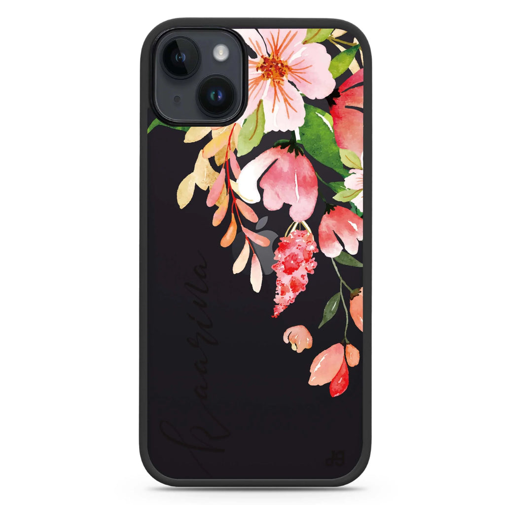 Watercolor Blossom iPhone 15 Impact Guard Bumper Case