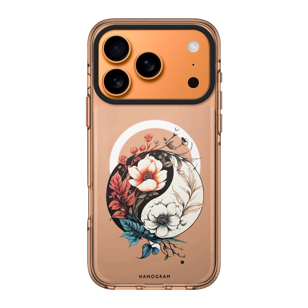 Pretty Floral & Tai Chi flower floral spring iPhone 17 Pro Max ultra clear case