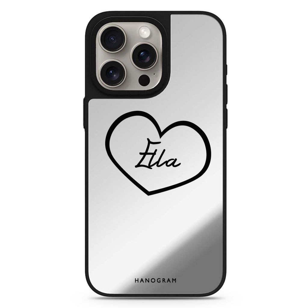 Sweet Heart #1 personalized name MagSafe mirror case for iPhone 16/15/14 Pro Max and Pro, main view