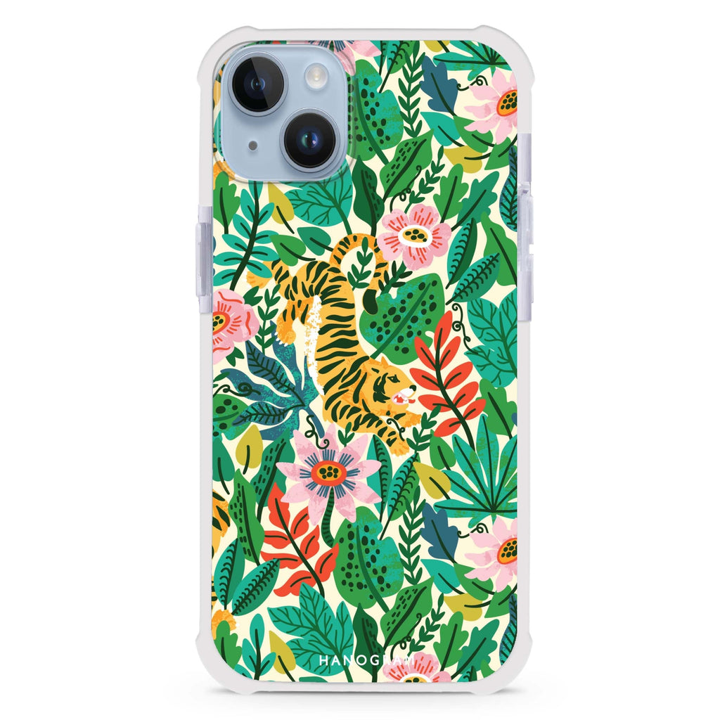 Tiger & Floral iPhone 15 Plus Ultra Shockproof Case