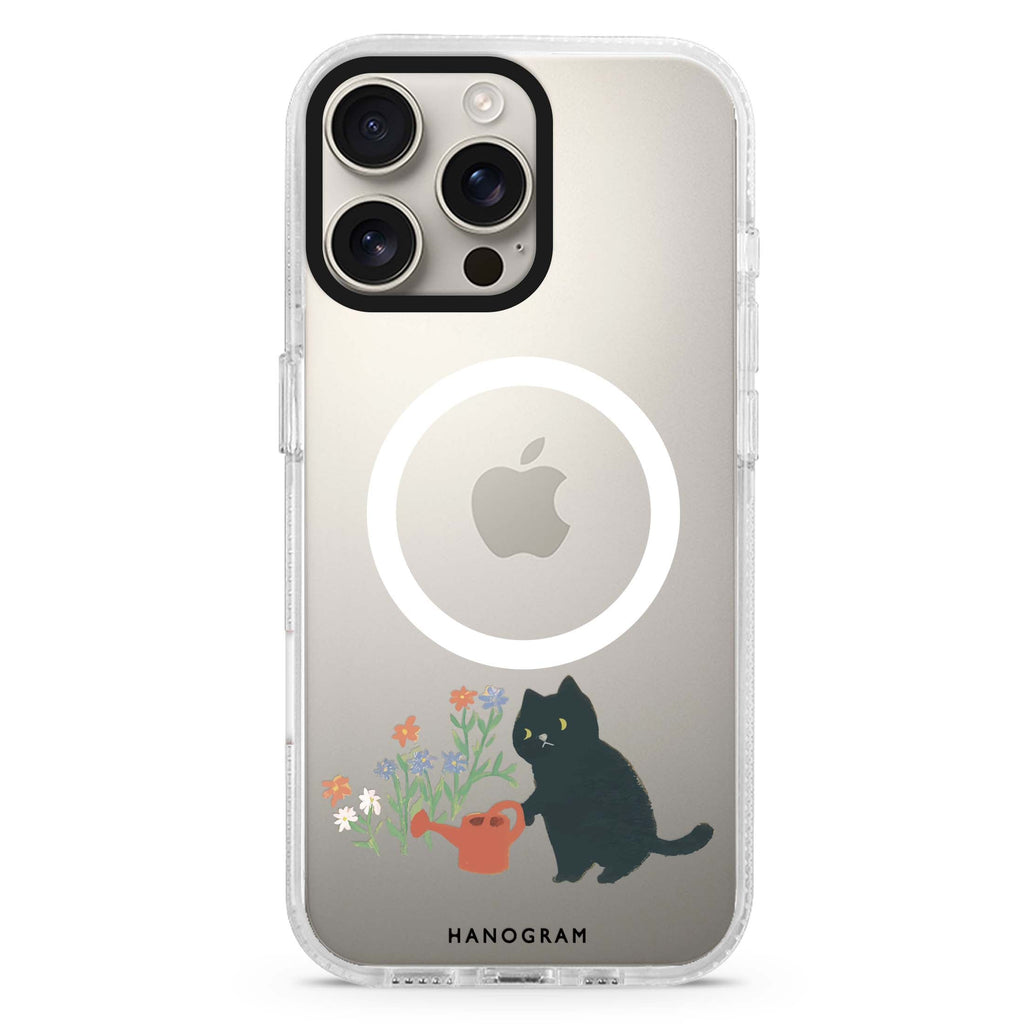 Purrfect Gardener MagSafe Compatible Ultra Clear Case