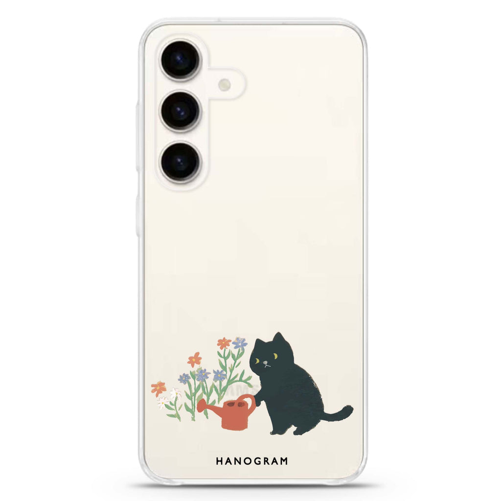Purrfect Gardener Samsung Galaxy Ultra Clear Case