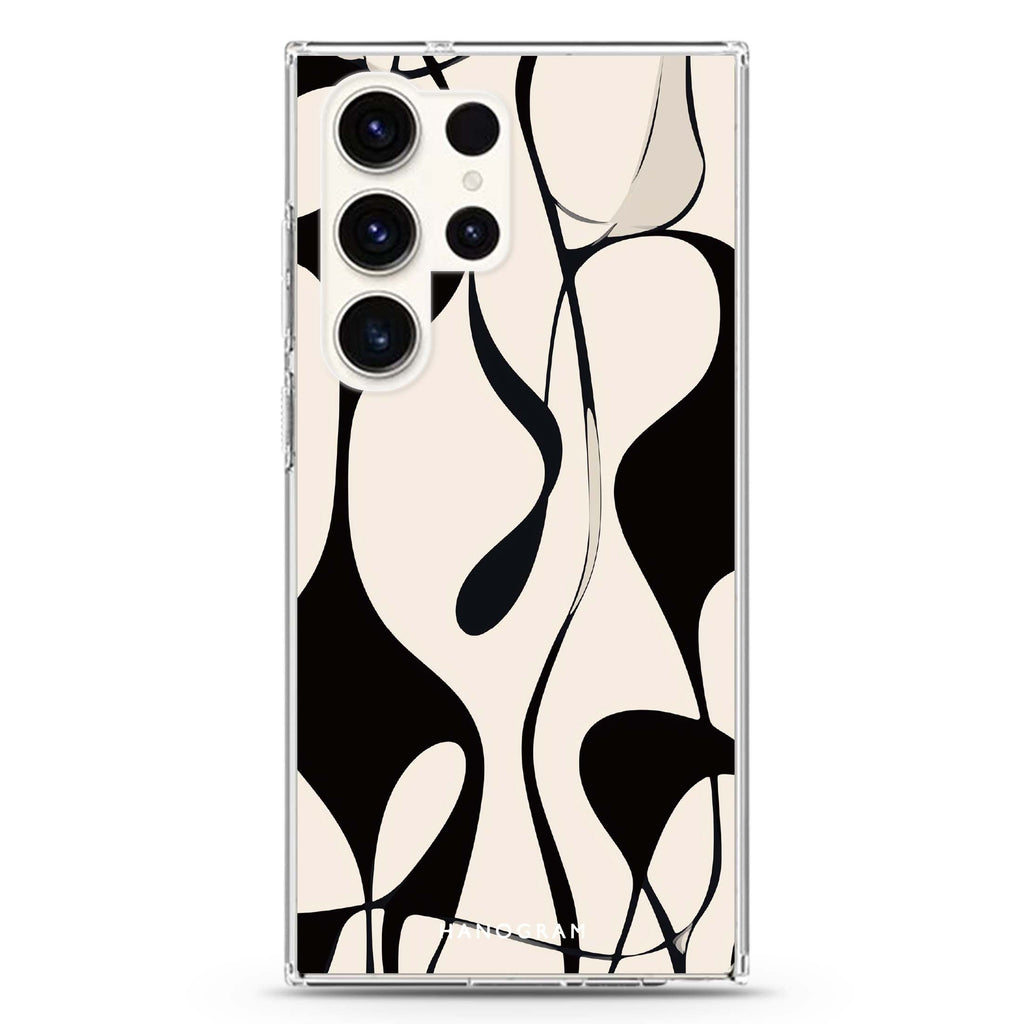 Graphic Loop Samsung Galaxy S26/S25/S24/S23/S22 Ultra ultra clear case, transparent design, main view