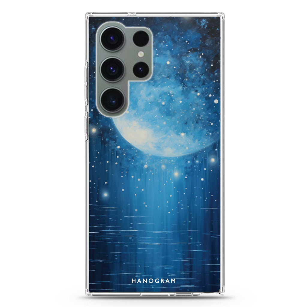 Midnight Crescent Samsung Galaxy S26/S25/S24/S23/S22 Ultra ultra clear case, transparent design, main view