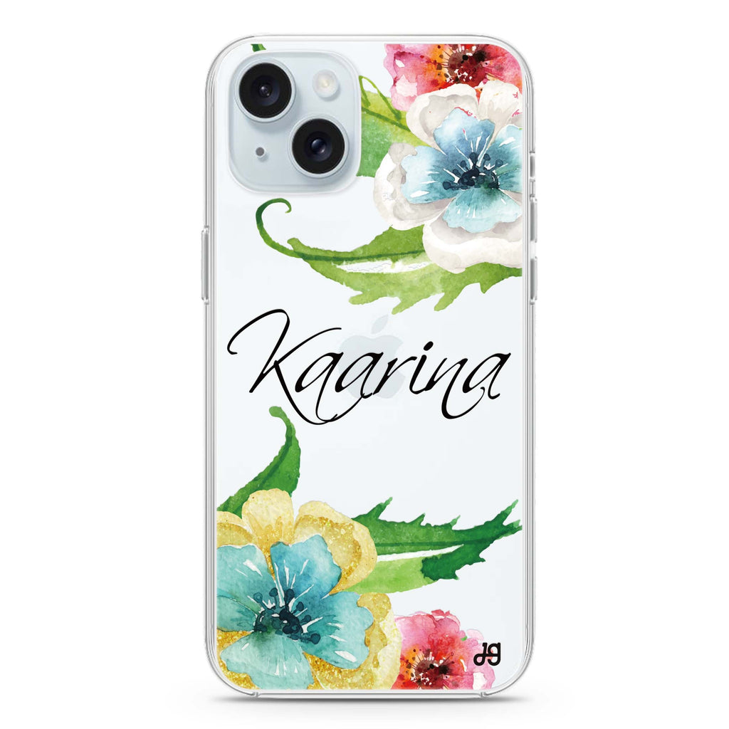 Golden and White Anemones iPhone Ultra Clear Case
