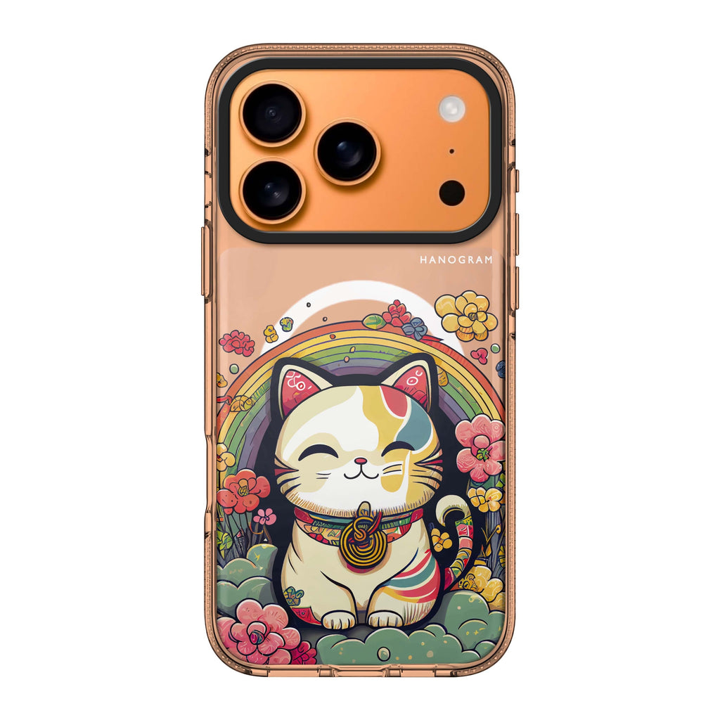 Japanese Lucky Cat cat animal iPhone 17 Pro Max ultra clear case
