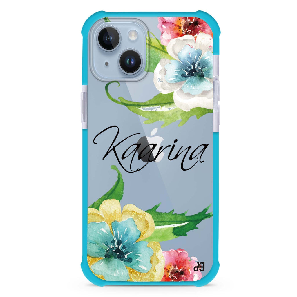Golden and White Anemones iPhone 15 Plus Ultra Shockproof Case
