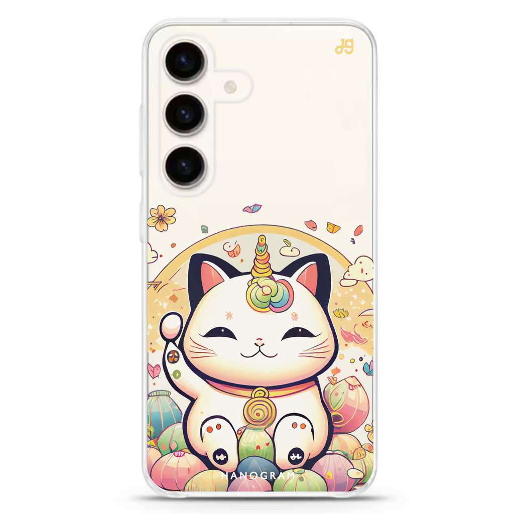 Cute Lucky Cat Samsung Galaxy Ultra Clear Case