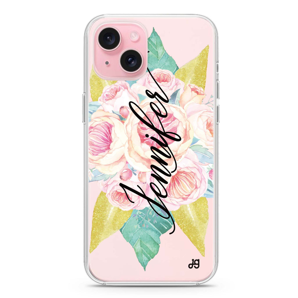 Abloom Rose iPhone 15 Plus MagSafe Compatible Ultra Clear Case