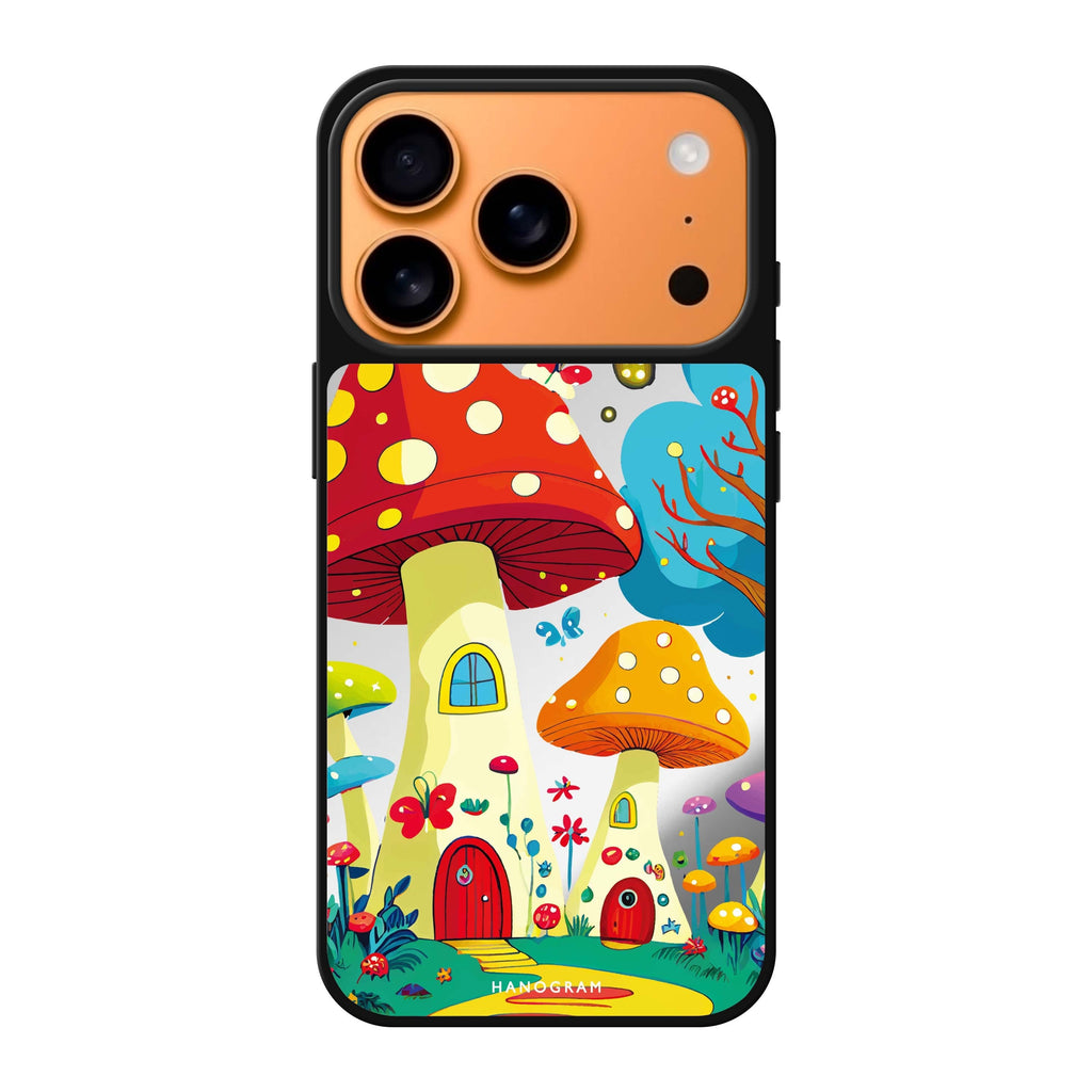 Mushroom Art #1 mushroom abstract iPhone 17 Pro Max mirror case