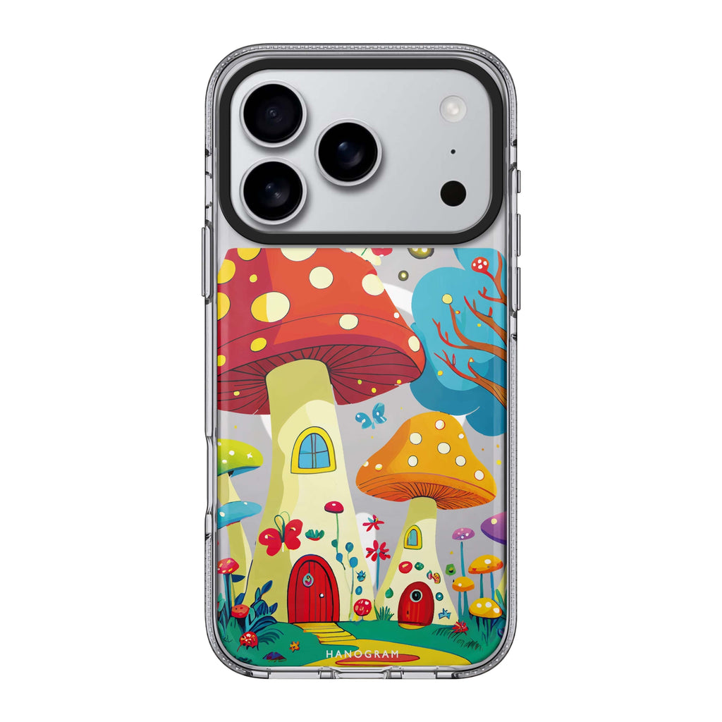 Mushroom Art Style 1 mushroom abstract iPhone 17 Pro Max ultra clear case