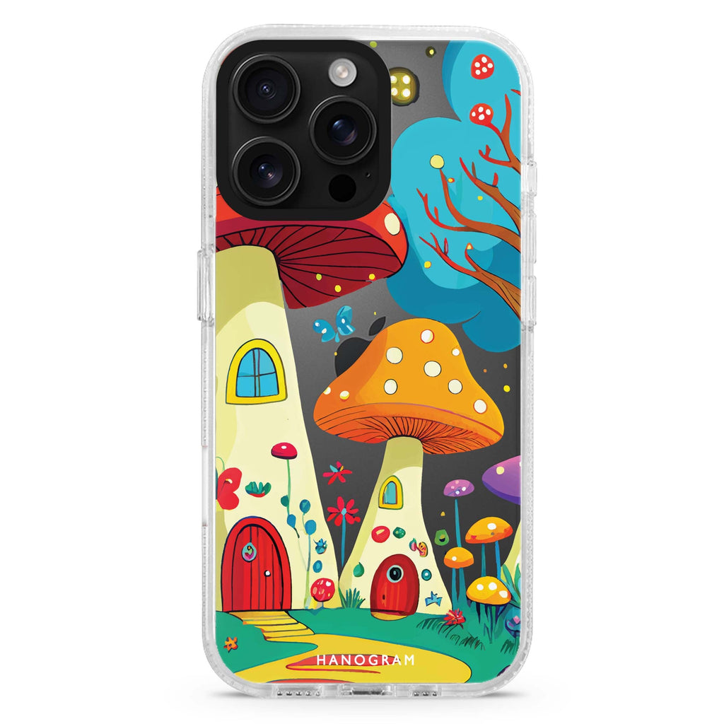 Mushroom Art iPhone 16 Pro & 16 Pro Max Case - Personalized and Stylish Protection
