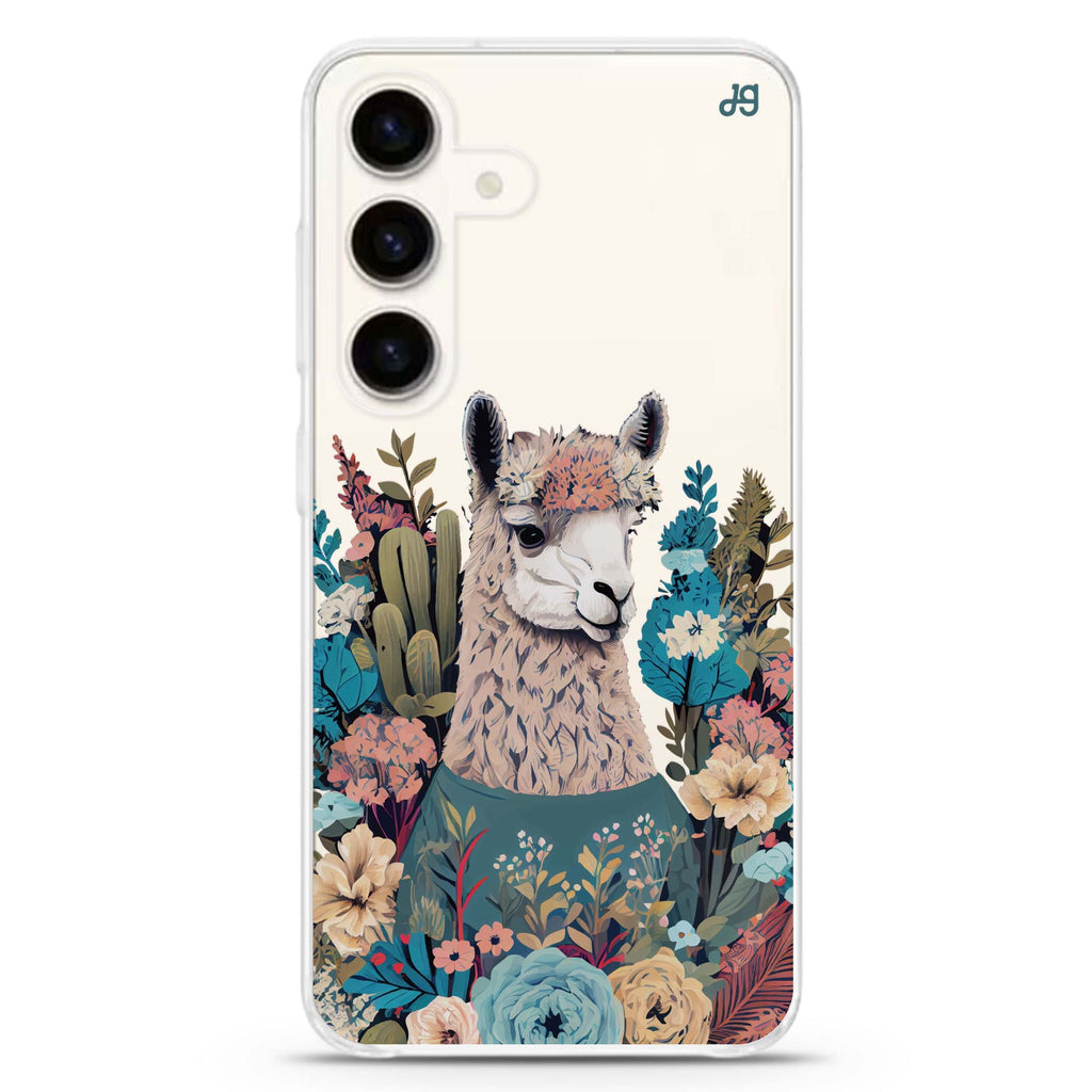 Lama in the garden Samsung Galaxy Ultra Clear Case